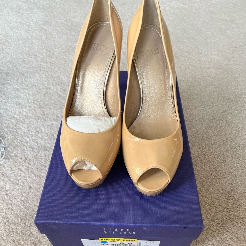 Stuart Weitzman Tan High Heel Pumps